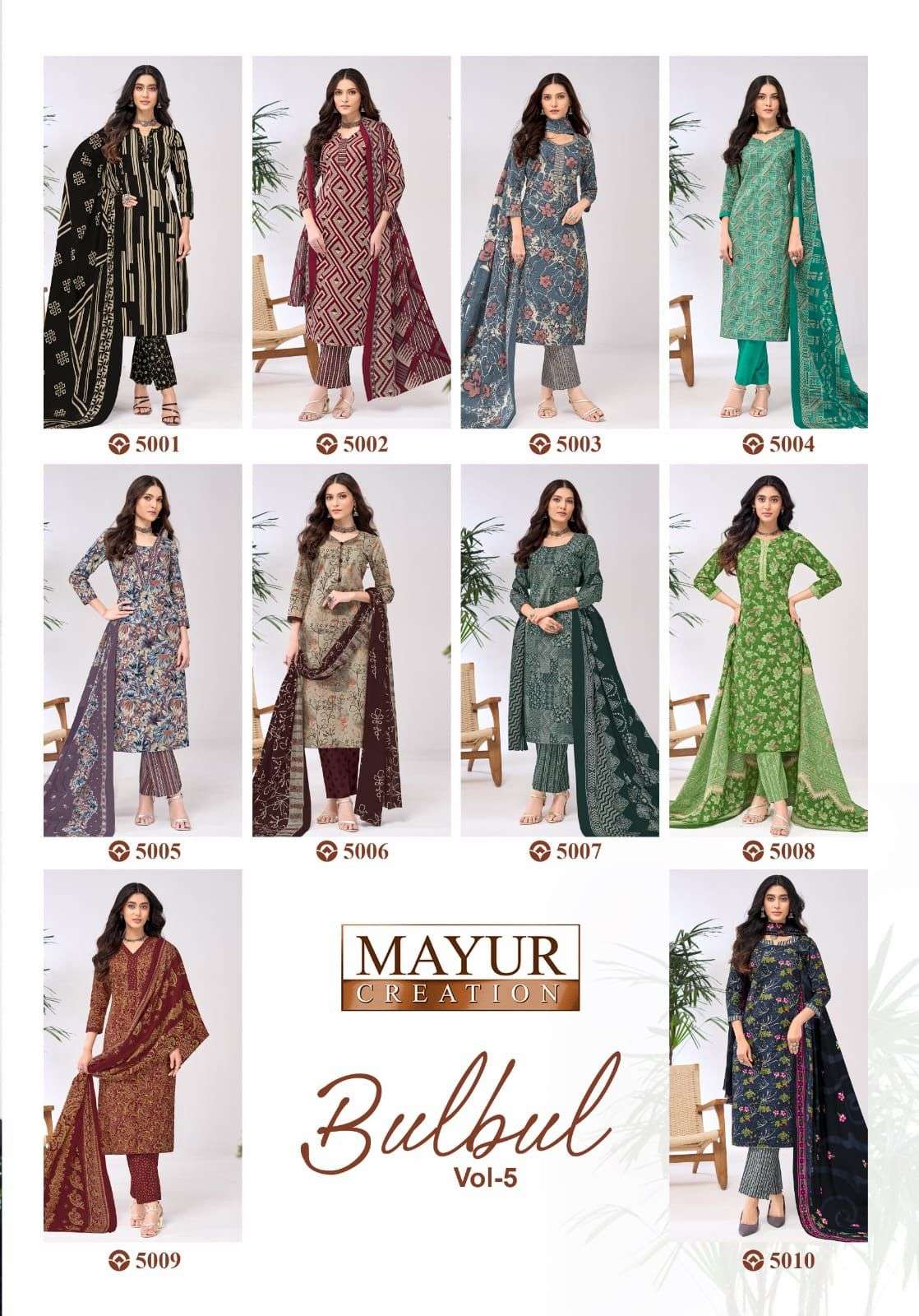 Mayur Creation Bulbul Vol-05 Cotton Printed Punjabi Suit