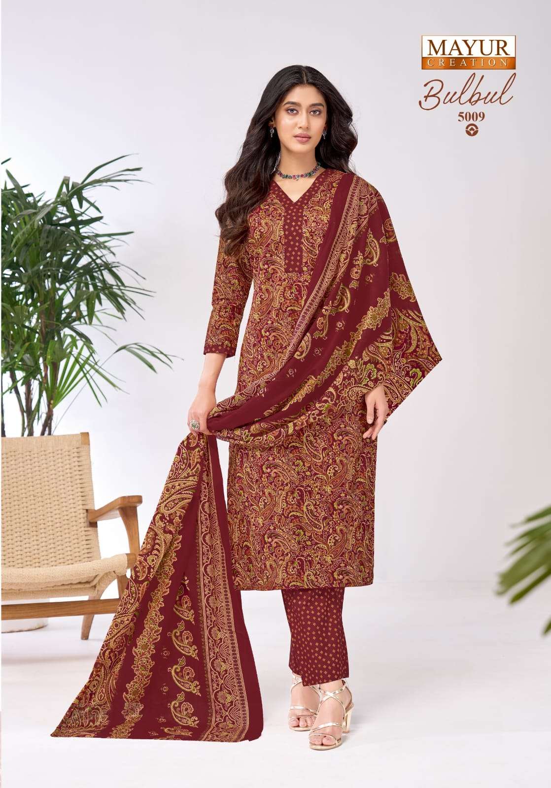 Mayur Creation Bulbul Vol-05 Cotton Printed Punjabi Suit
