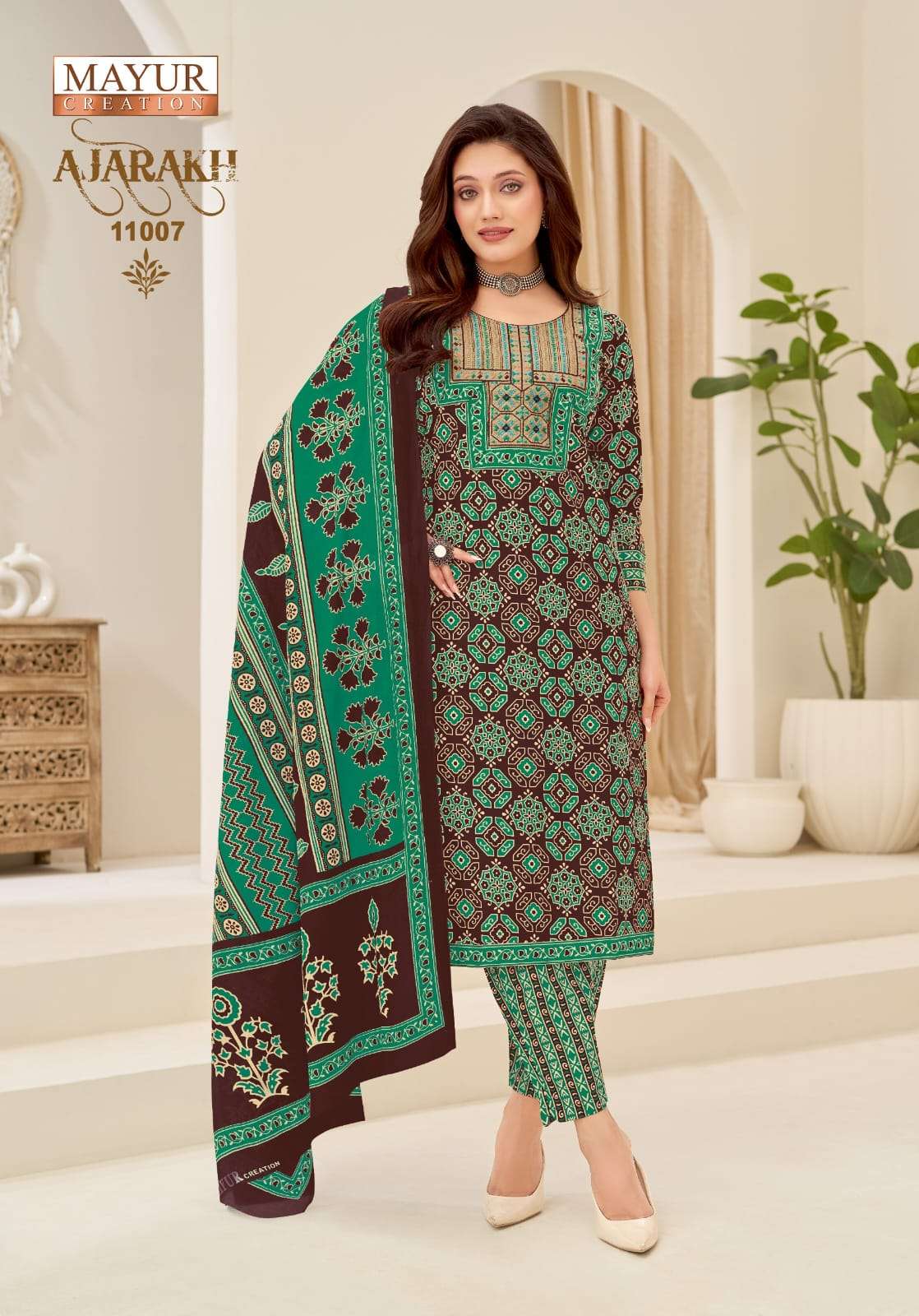 Mayur Creation Ajarakh Vol - 11 Salwar Suit Set Wholesale Catalogue - Amrah Wholesale