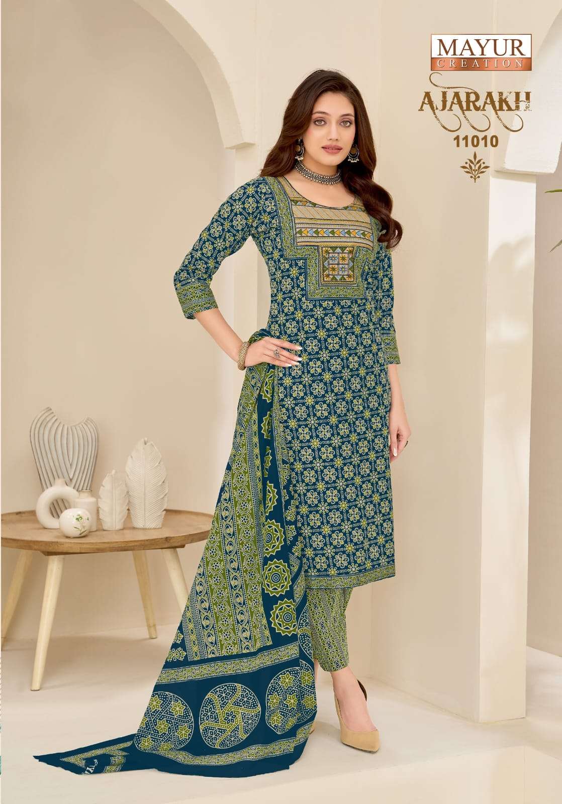 Mayur Creation Ajarakh Vol - 11 Salwar Suit Set Wholesale Catalogue - Amrah Wholesale