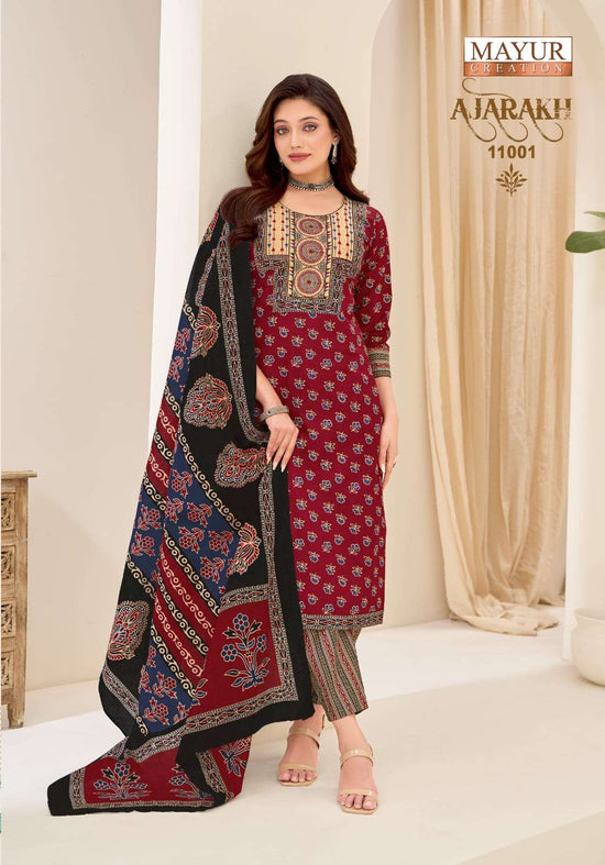 Mayur Creation Ajarakh Vol - 11 Salwar Suit Set Wholesale Catalogue - Amrah Wholesale