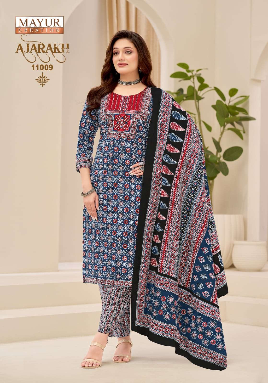 Mayur Creation Ajarakh Vol - 11 Salwar Suit Set Wholesale Catalogue - Amrah Wholesale