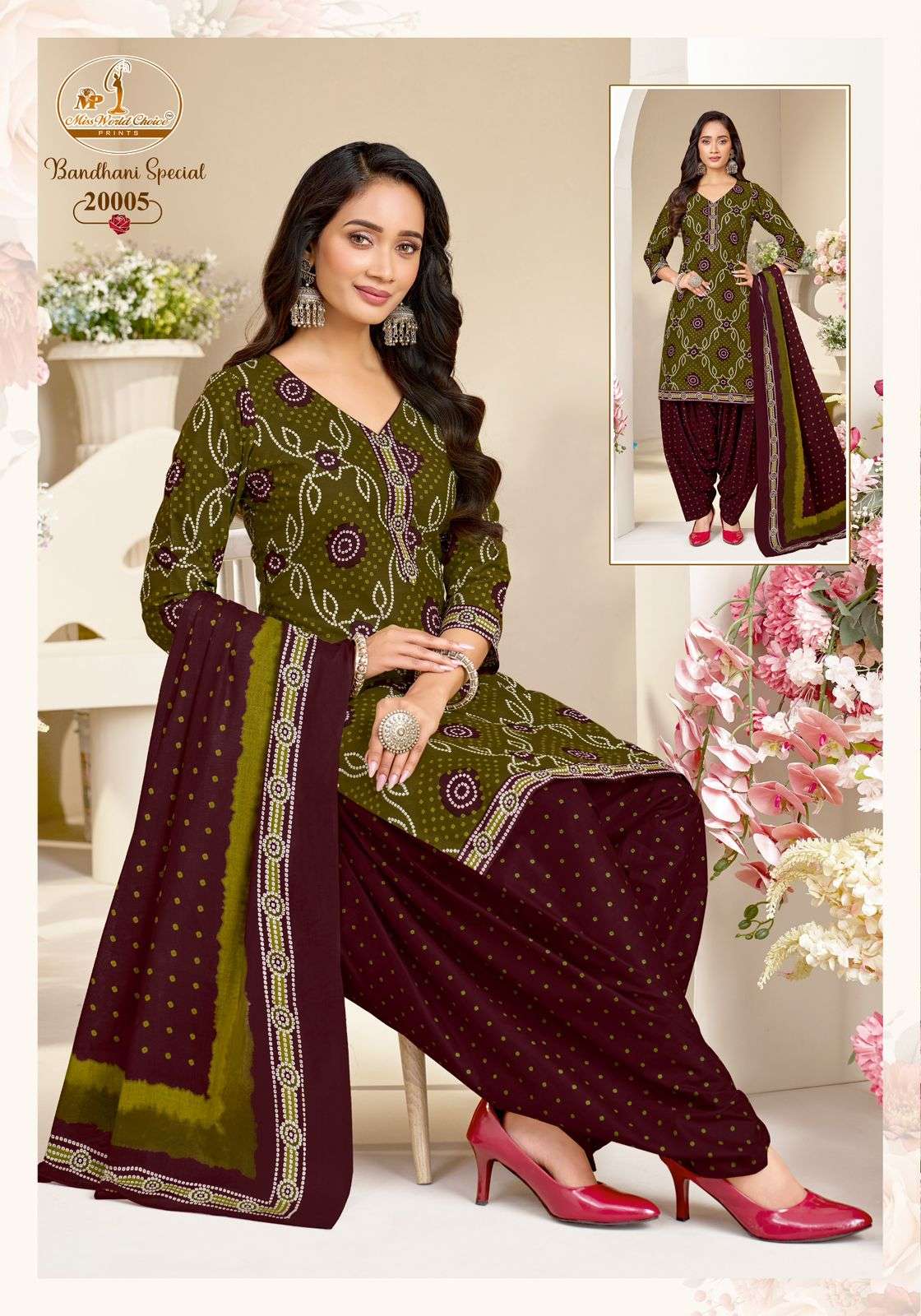 Mayur Creation Bandhani Special Vol 20 Cotton Salwar Suit Set