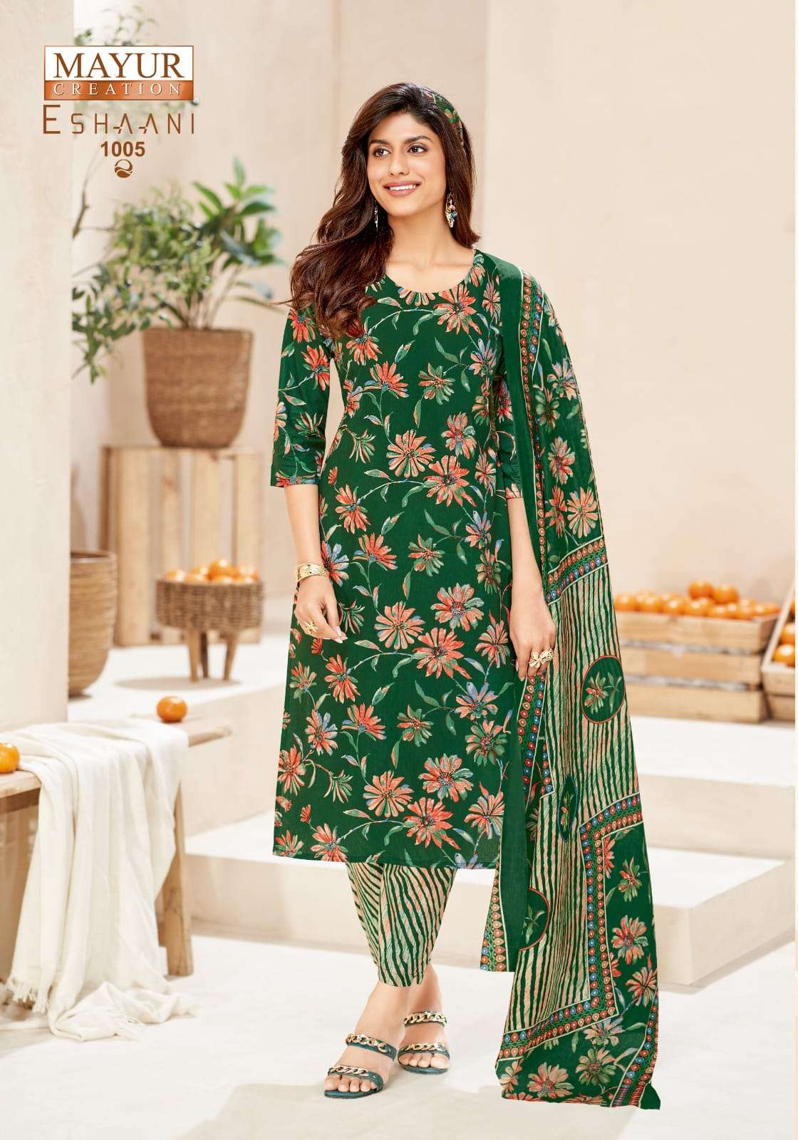 Mayur Creation Eshaani Vol 1 Pure Cotton Printed Dress Material