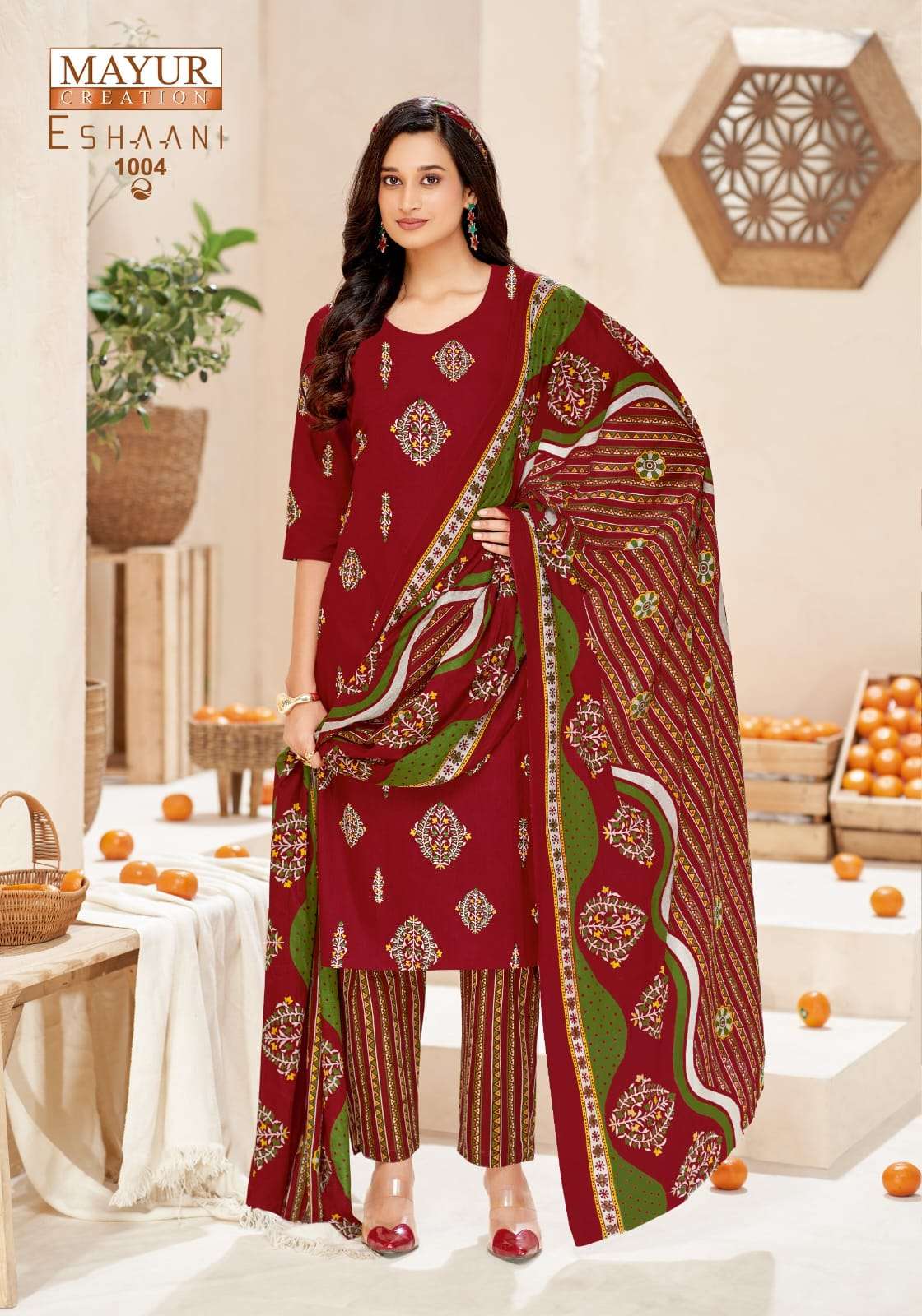 Mayur Creation Eshaani Vol 1 Pure Cotton Printed Dress Material