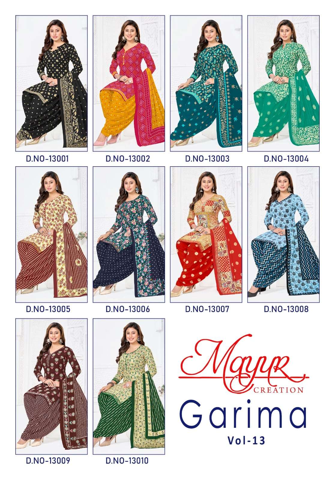 Mayur Creation Garima Vol - 13 Cotton Printed Dress Material - Amrah Wholesale