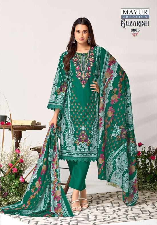 Mayur Creation Guzarish Vol 8 Designer Printed Cotton Dress Material - Amrah Wholesale