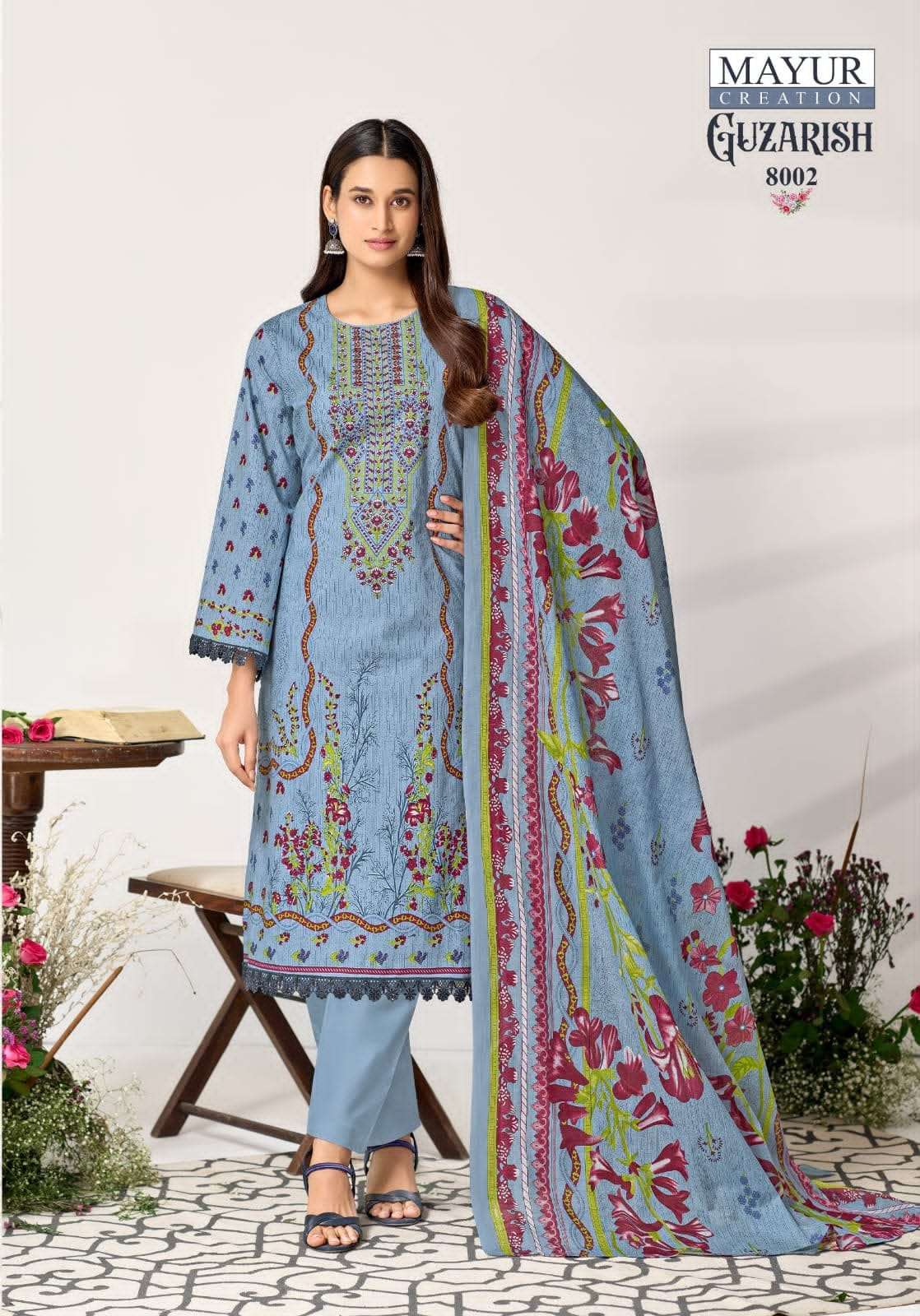 Mayur Creation Guzarish Vol 8 Designer Printed Cotton Dress Material - Amrah Wholesale