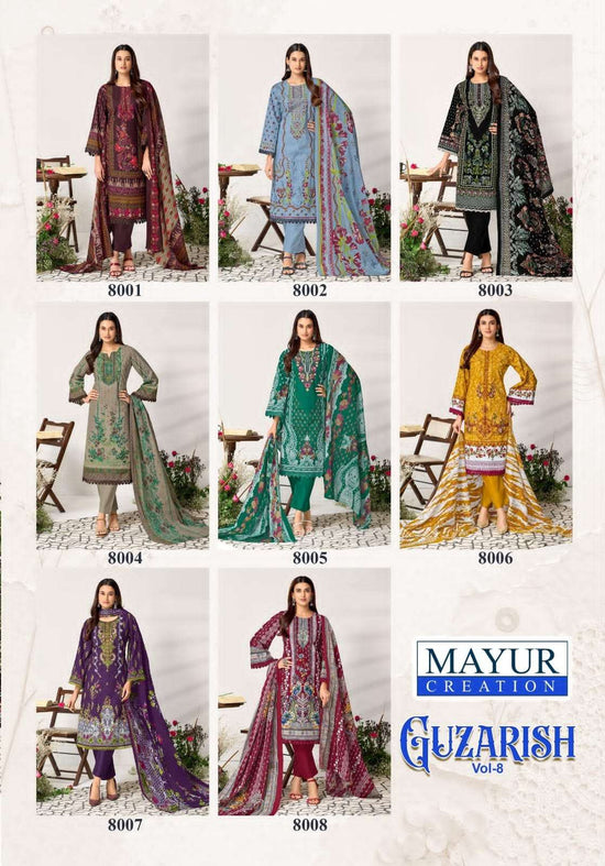 Mayur Creation Guzarish Vol 8 Designer Printed Cotton Dress Material - Amrah Wholesale