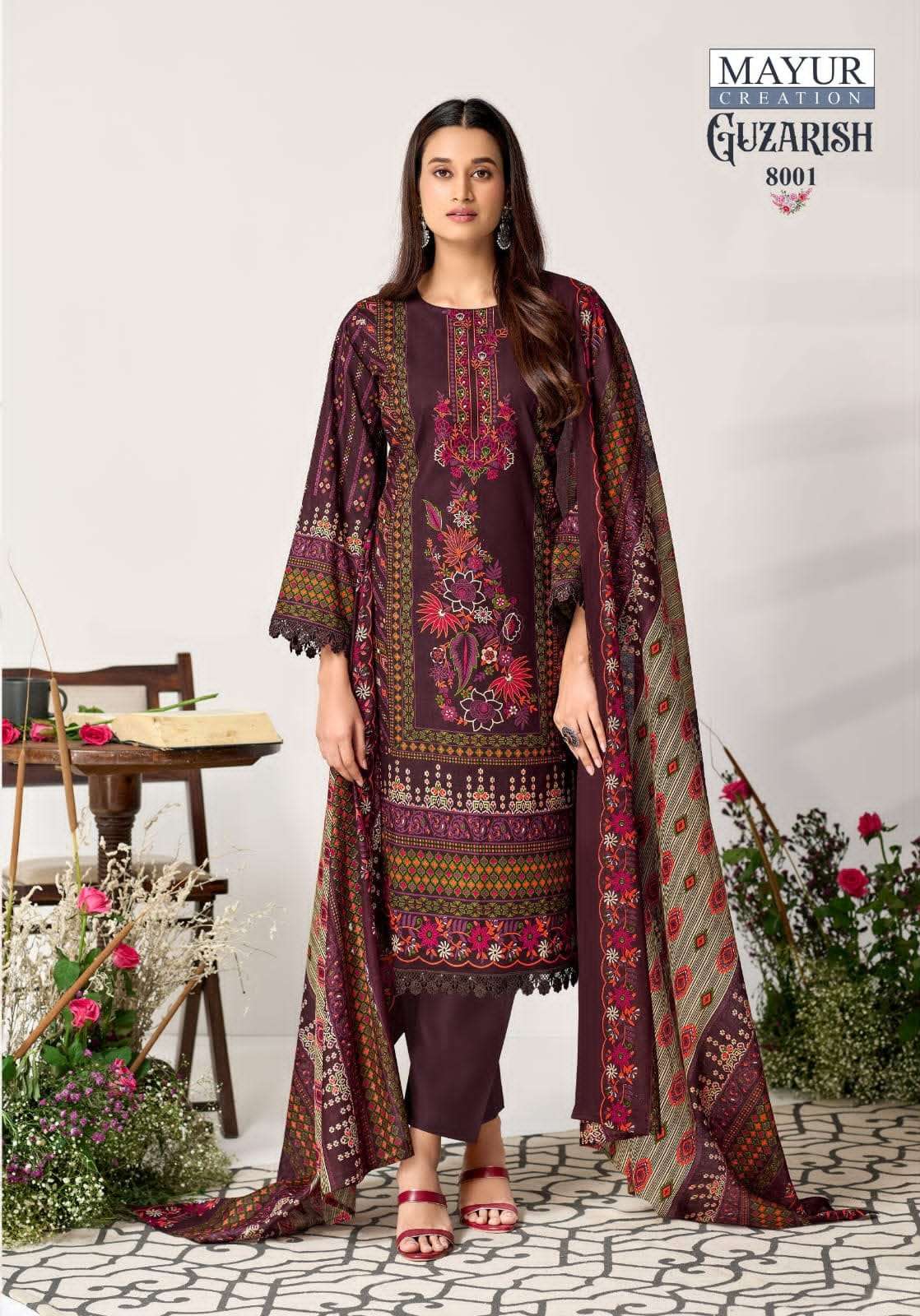Mayur Creation Guzarish Vol 8 Designer Printed Cotton Dress Material - Amrah Wholesale