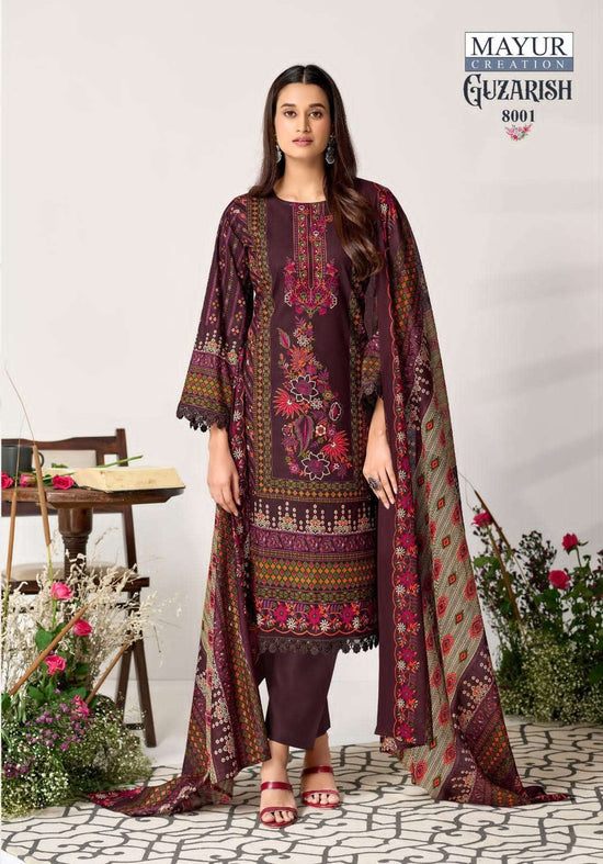 Mayur Creation Guzarish Vol 8 Designer Printed Cotton Dress Material - Amrah Wholesale