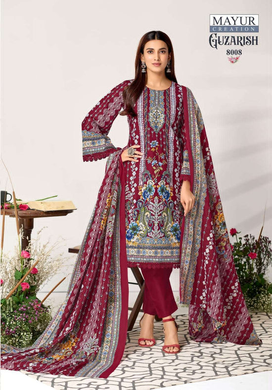 Mayur Creation Guzarish Vol 8 Designer Printed Cotton Dress Material - Amrah Wholesale