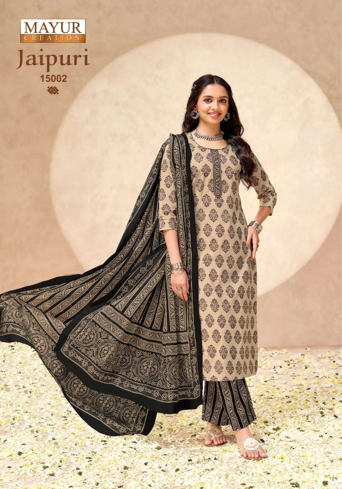 Mayur Creation Jaipuri Vol 15 Cotton Dress Material - Amrah Wholesale