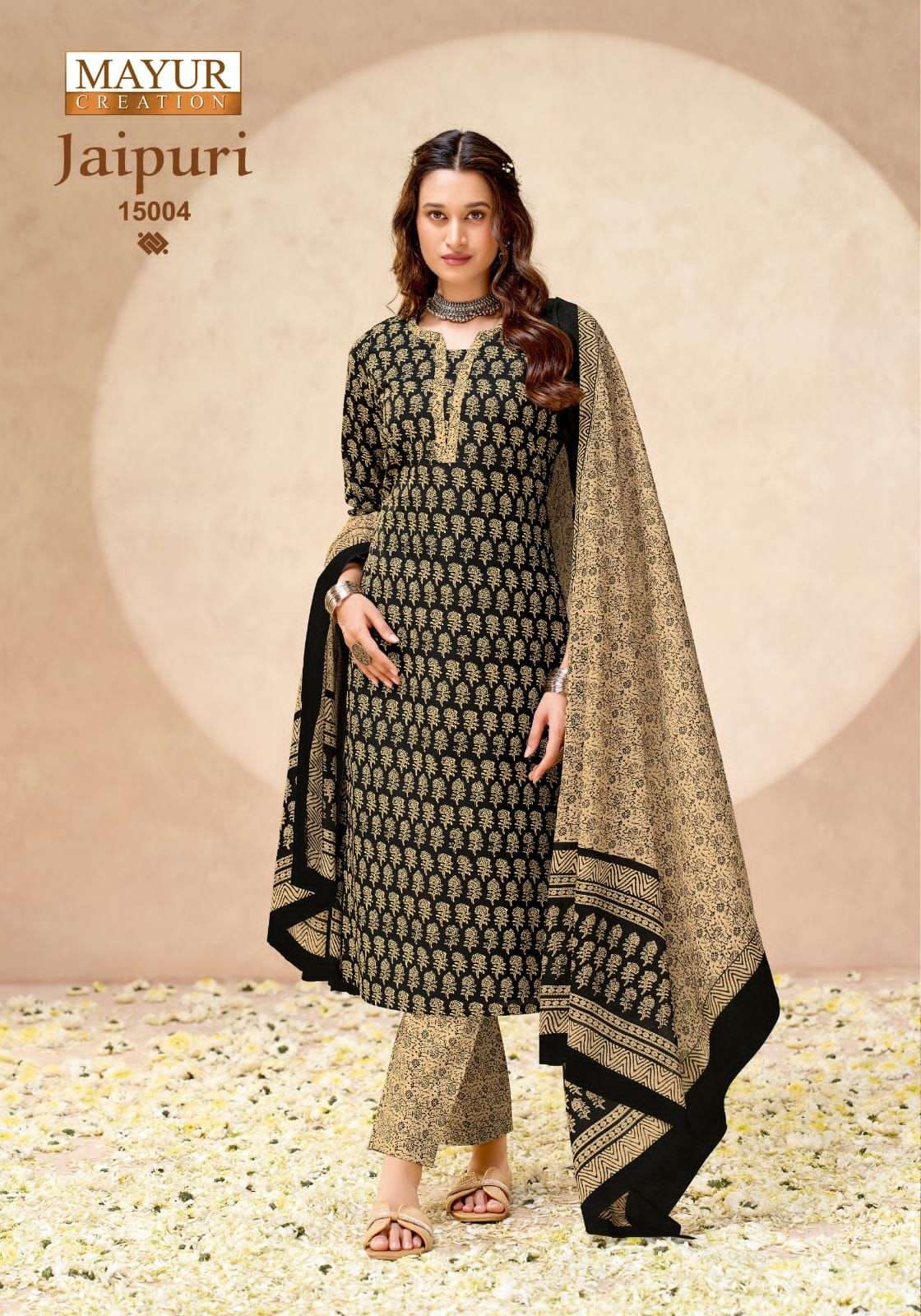 Mayur Creation Jaipuri Vol 15 Cotton Dress Material - Amrah Wholesale