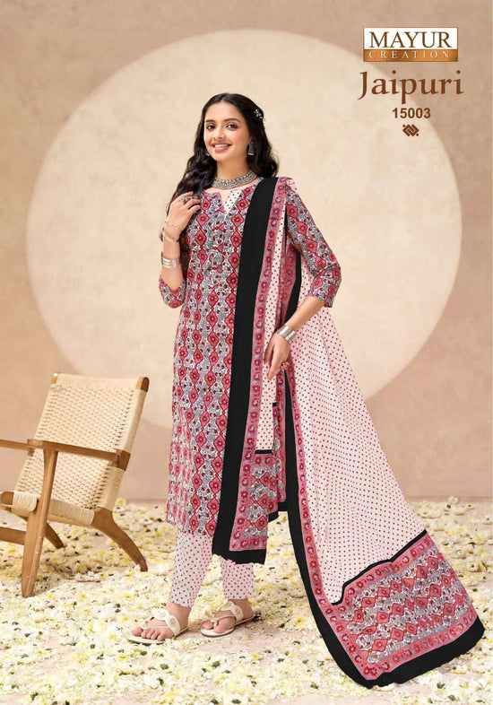 Mayur Creation Jaipuri Vol 15 Cotton Dress Material - Amrah Wholesale