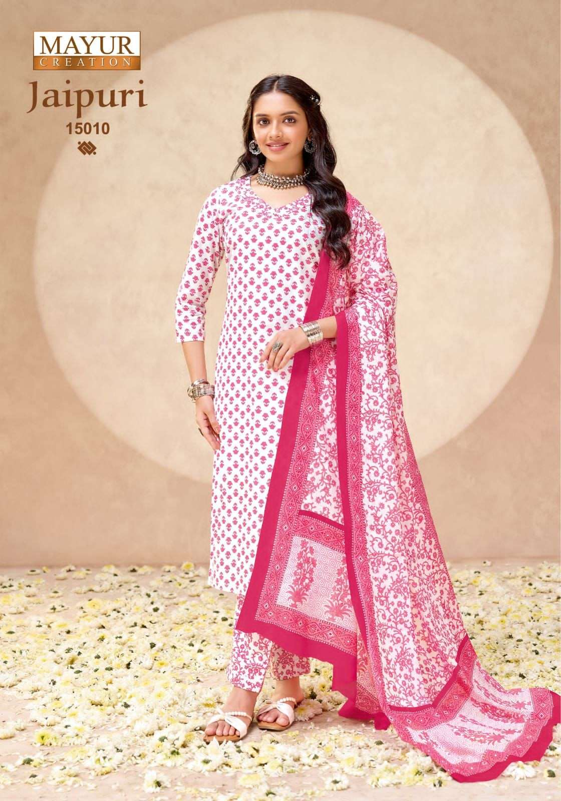 Mayur Creation Jaipuri Vol 15 Cotton Dress Material - Amrah Wholesale