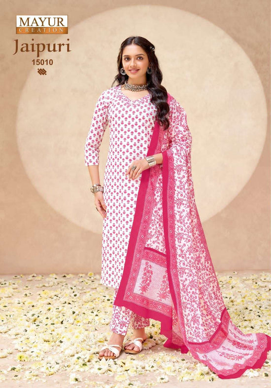 Mayur Creation Jaipuri Vol 15 Cotton Dress Material - Amrah Wholesale