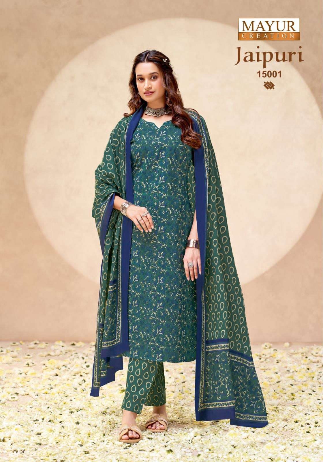 Mayur Creation Jaipuri Vol 15 Cotton Dress Material - Amrah Wholesale