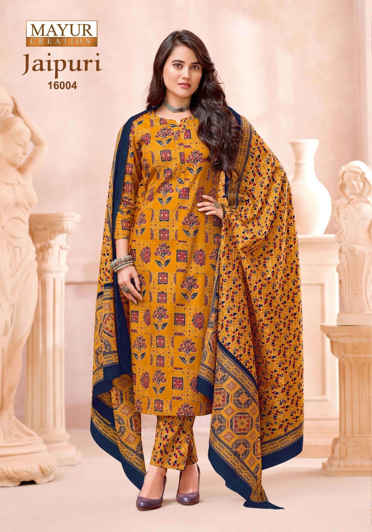 Mayur Creation Jaipuri Vol 16 Cotton Dress Material - Amrah Wholesale
