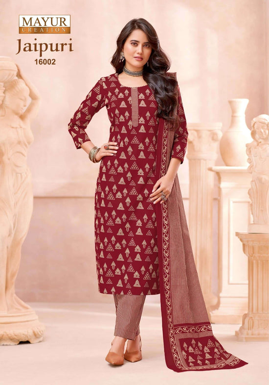 Mayur Creation Jaipuri Vol 16 Cotton Dress Material - Amrah Wholesale