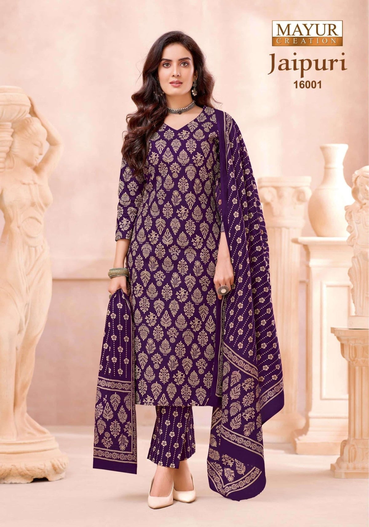Mayur Creation Jaipuri Vol 16 Cotton Dress Material - Amrah Wholesale