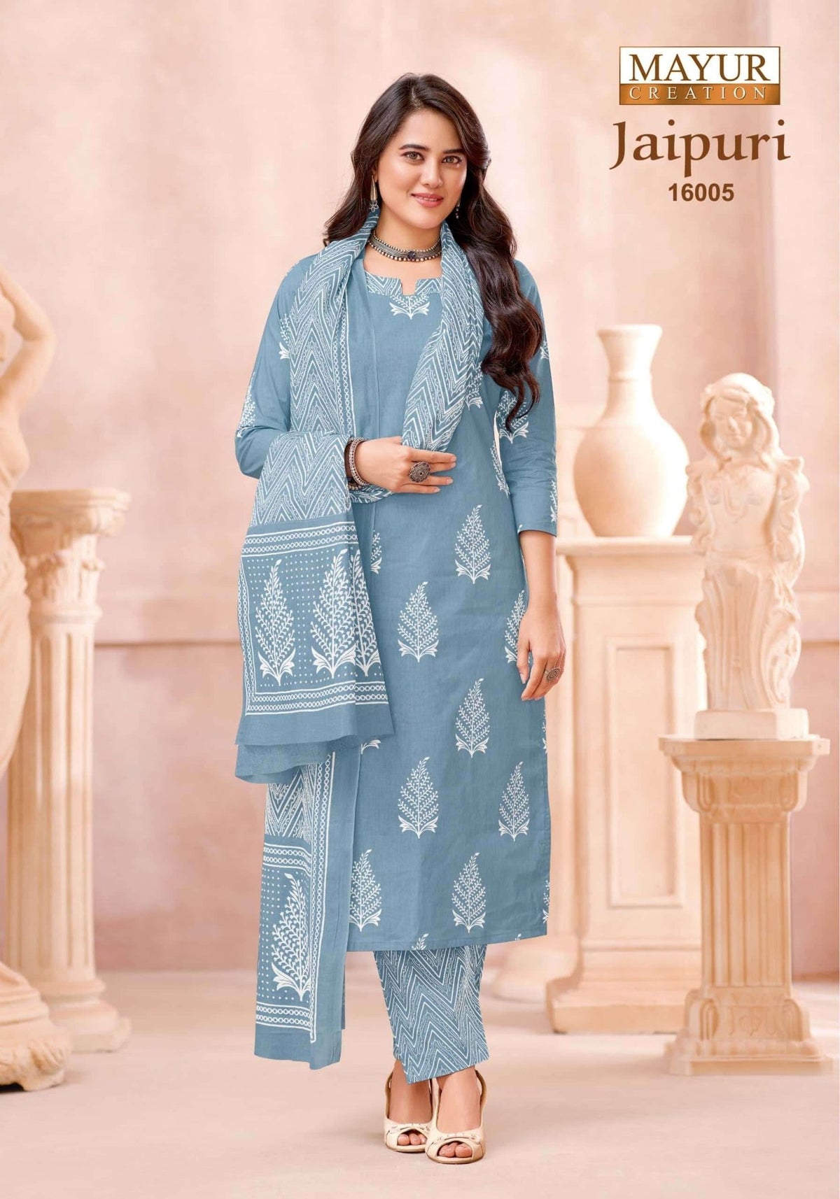 Mayur Creation Jaipuri Vol 16 Cotton Dress Material - Amrah Wholesale