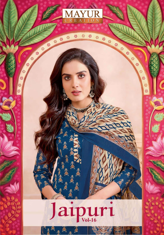 Mayur Creation Jaipuri Vol 16 Cotton Dress Material
