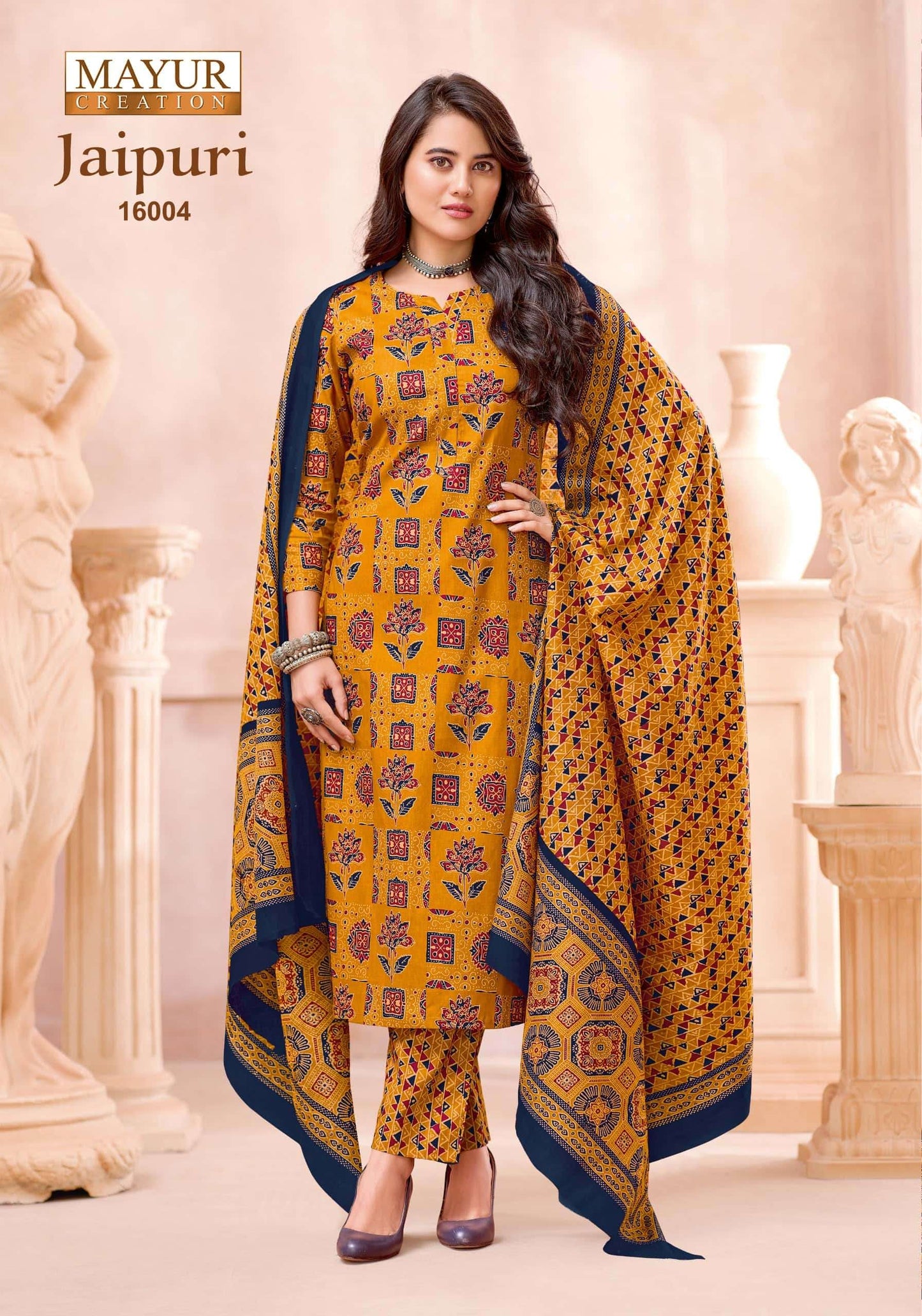 Mayur Creation Jaipuri Vol 16 Cotton Dress Material