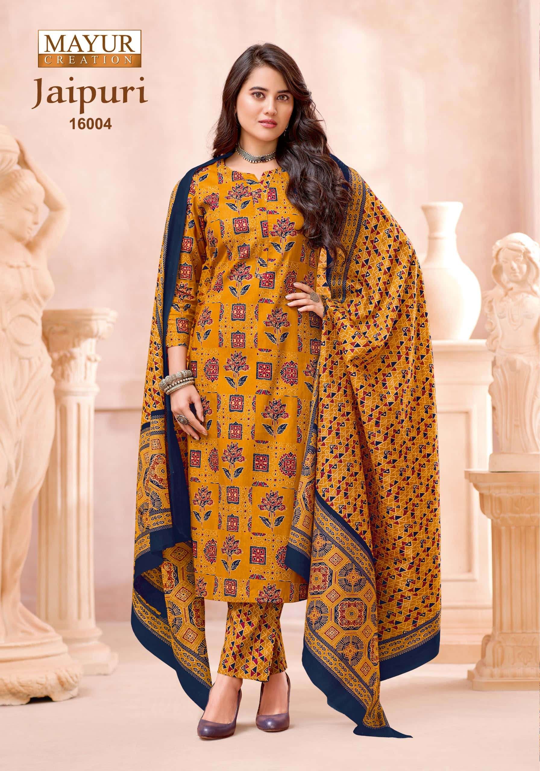 Mayur Creation Jaipuri Vol 16 Cotton Dress Material