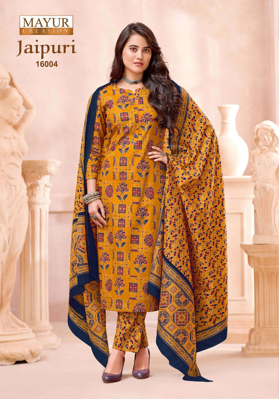 Mayur Creation Jaipuri Vol 16 Cotton Dress Material