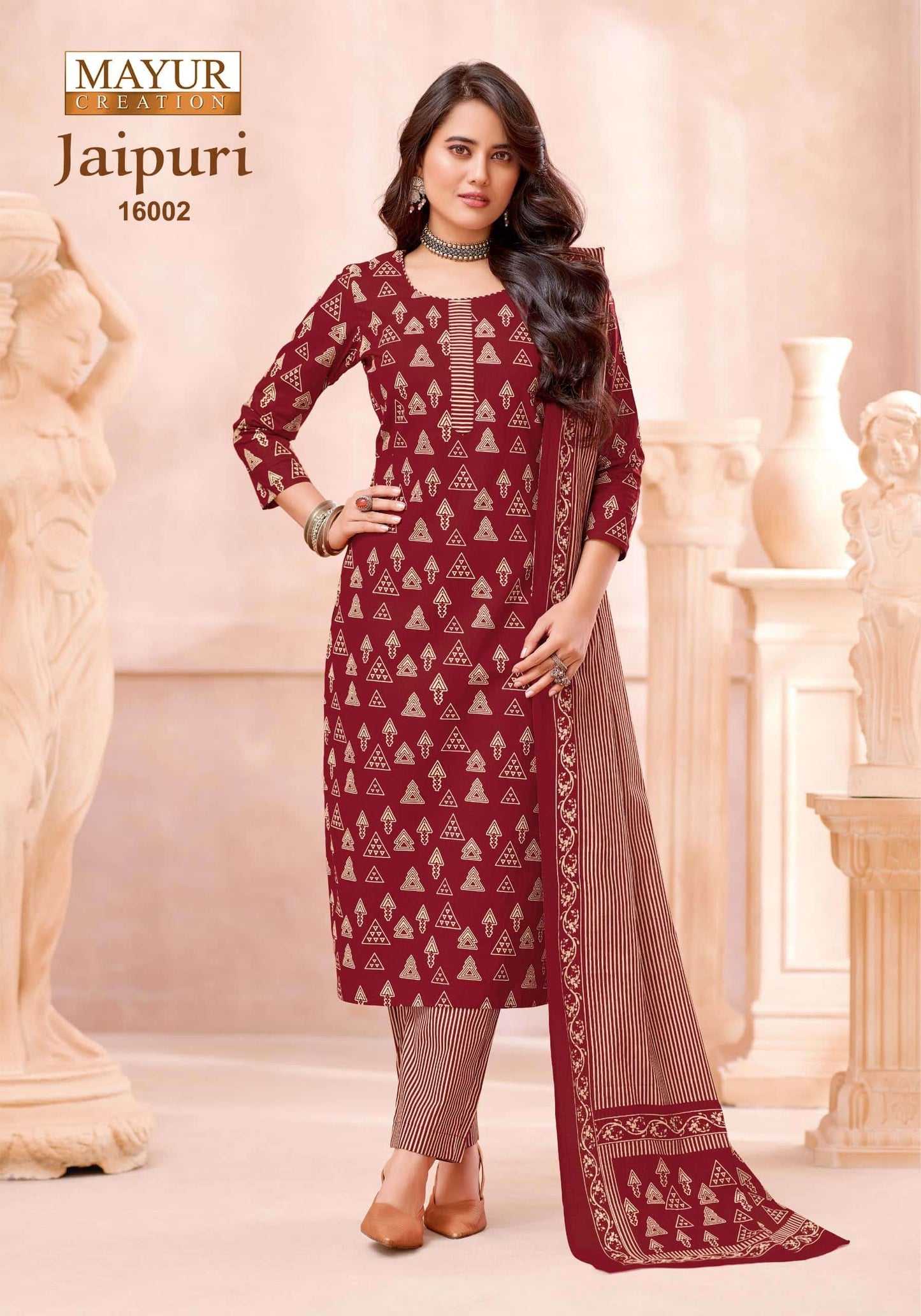 Mayur Creation Jaipuri Vol 16 Cotton Dress Material