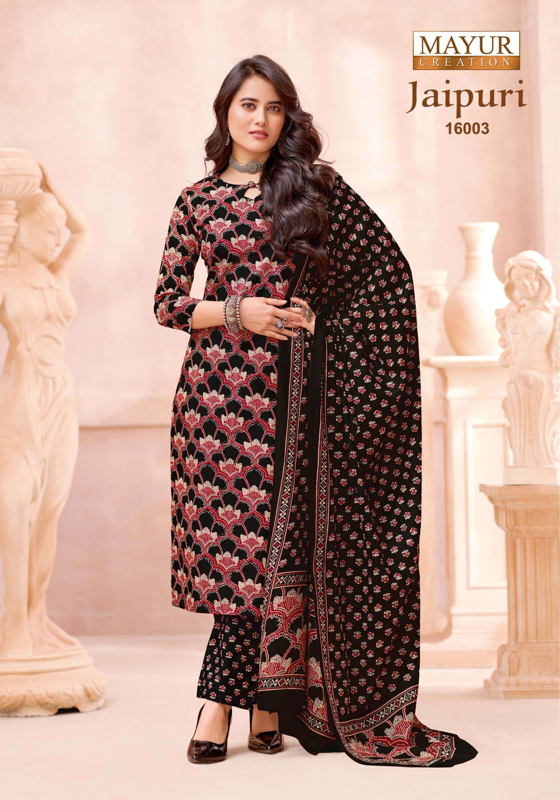 Mayur Creation Jaipuri Vol 16 Cotton Dress Material