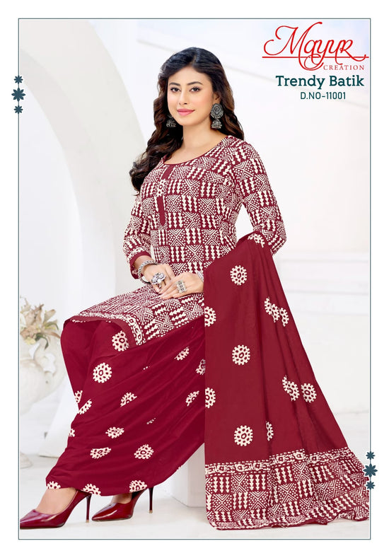 Mayur Creation Mayur Trendy Batik Vol 11 Pure Cotton Dress Material - Amrah Wholesale