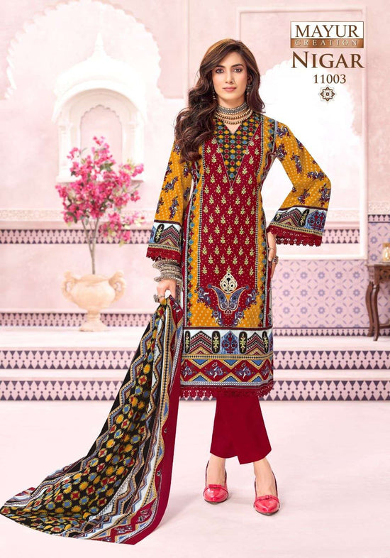 MAYUR CREATION NIGAR Cotton Stitched Dresses