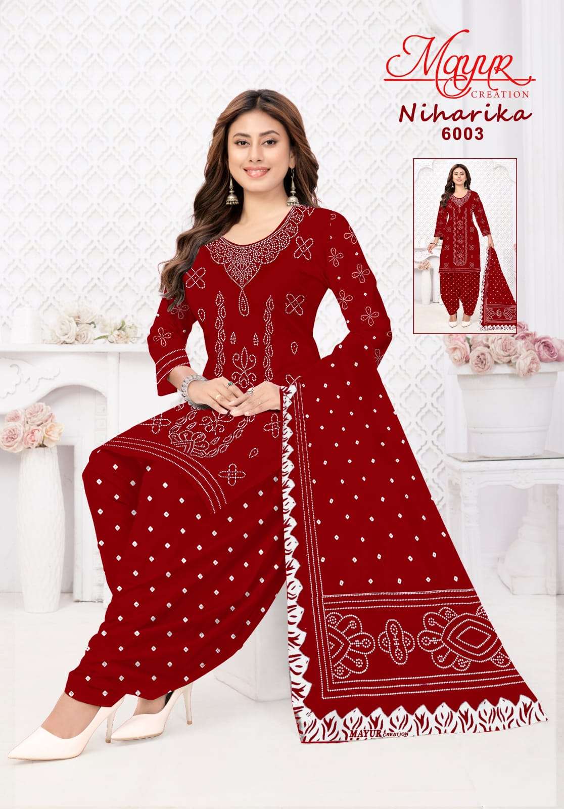 Mayur Creation Niharika Vol 6 Pure Cotton Printed Dress Material