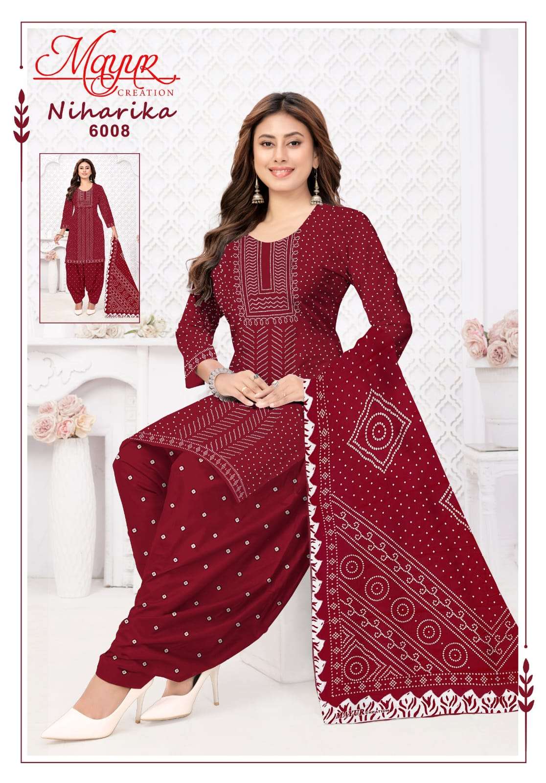 Mayur Creation Niharika Vol 6 Pure Cotton Printed Dress Material