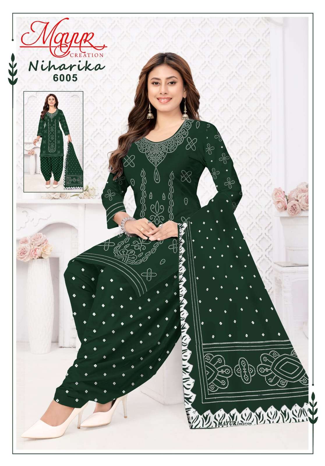 Mayur Creation Niharika Vol 6 Pure Cotton Printed Dress Material