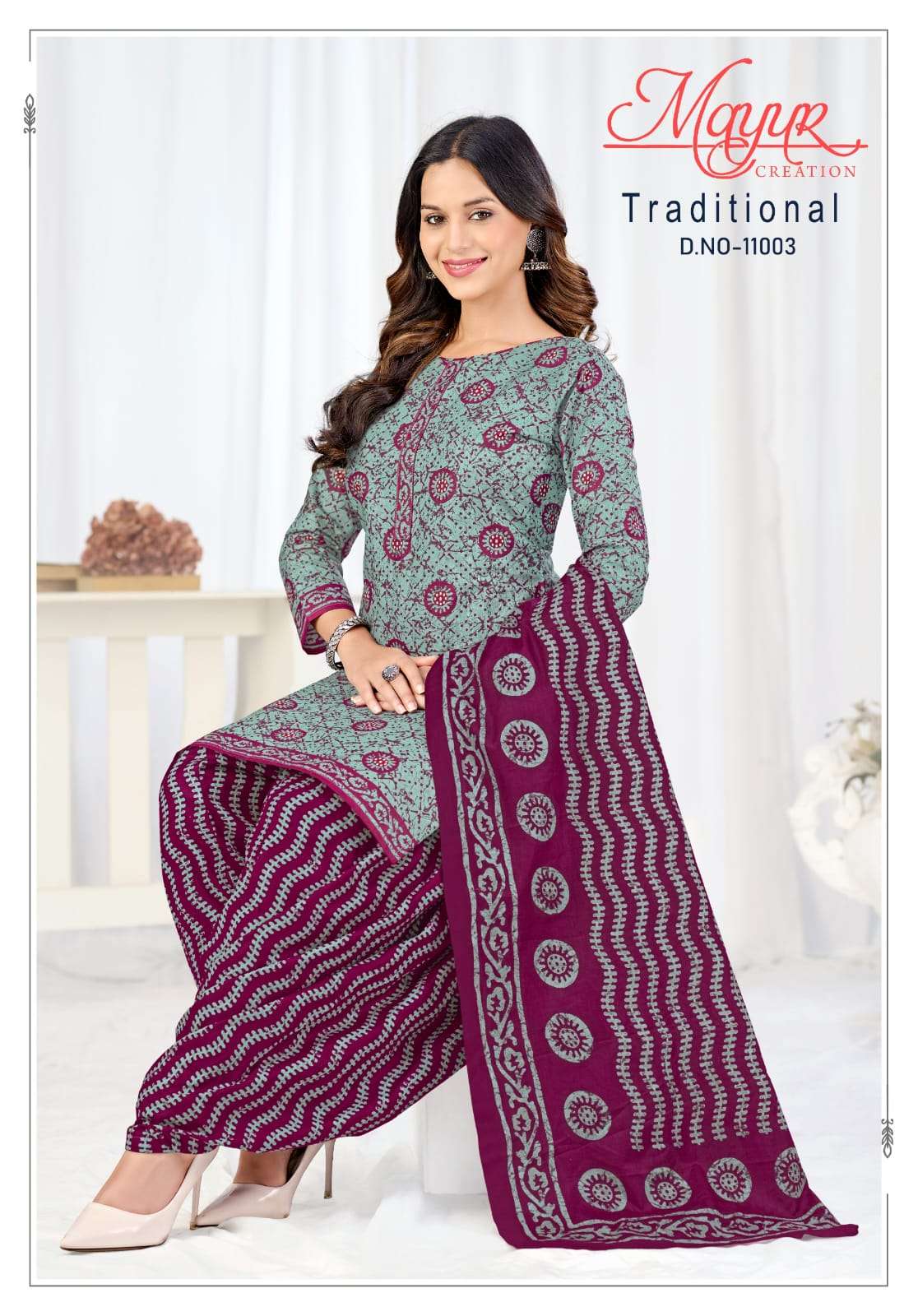 Mayur Creation Traditional Vol 11 Pure Cotton Dress Material