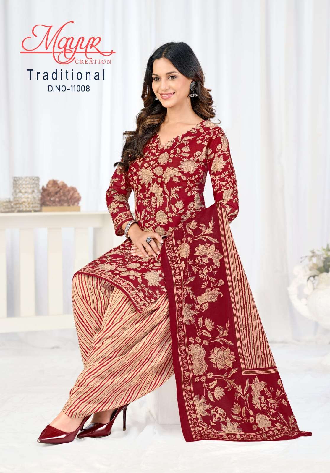 Mayur Creation Traditional Vol 11 Pure Cotton Dress Material