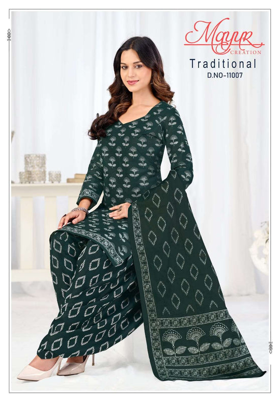 Mayur Creation Traditional Vol 11 Pure Cotton Dress Material