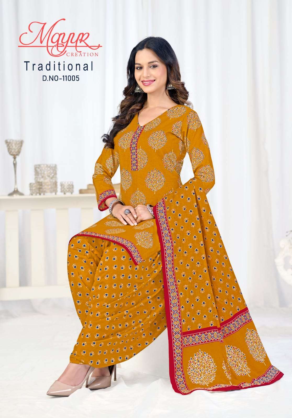 Mayur Creation Traditional Vol 11 Pure Cotton Dress Material