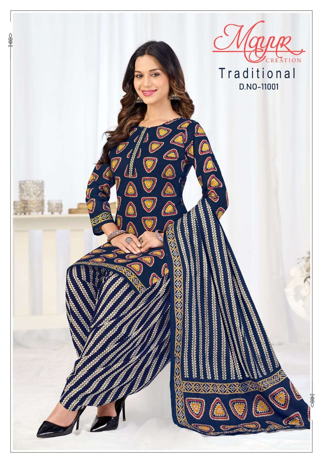 Mayur Creation Traditional Vol 11 Pure Cotton Dress Material