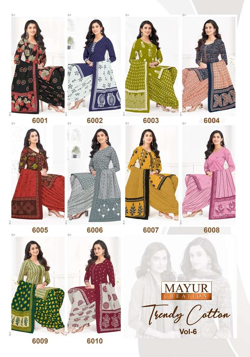 Mayur Creation Trendy Cotton Vol-6 6001 To 6010