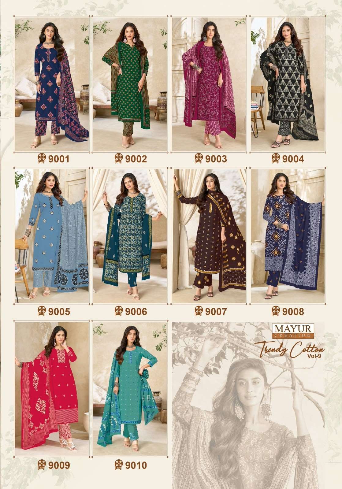 Mayur Creation Trendy Cotton Vol 9 Dress Material