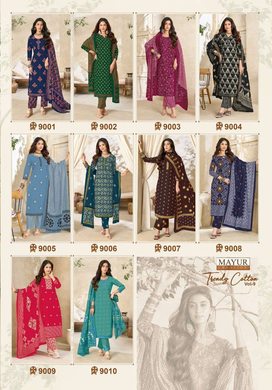 Mayur Creation Trendy Cotton Vol 9 Dress Material