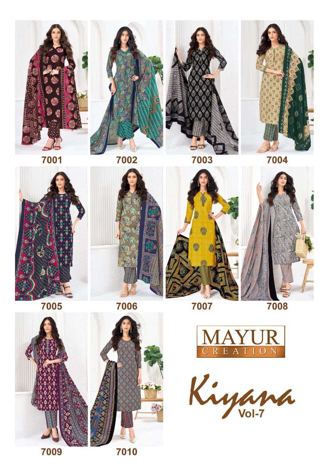 Mayur Creation Kiyana Vol - 07 Cotton Dress Material - Amrah Wholesale