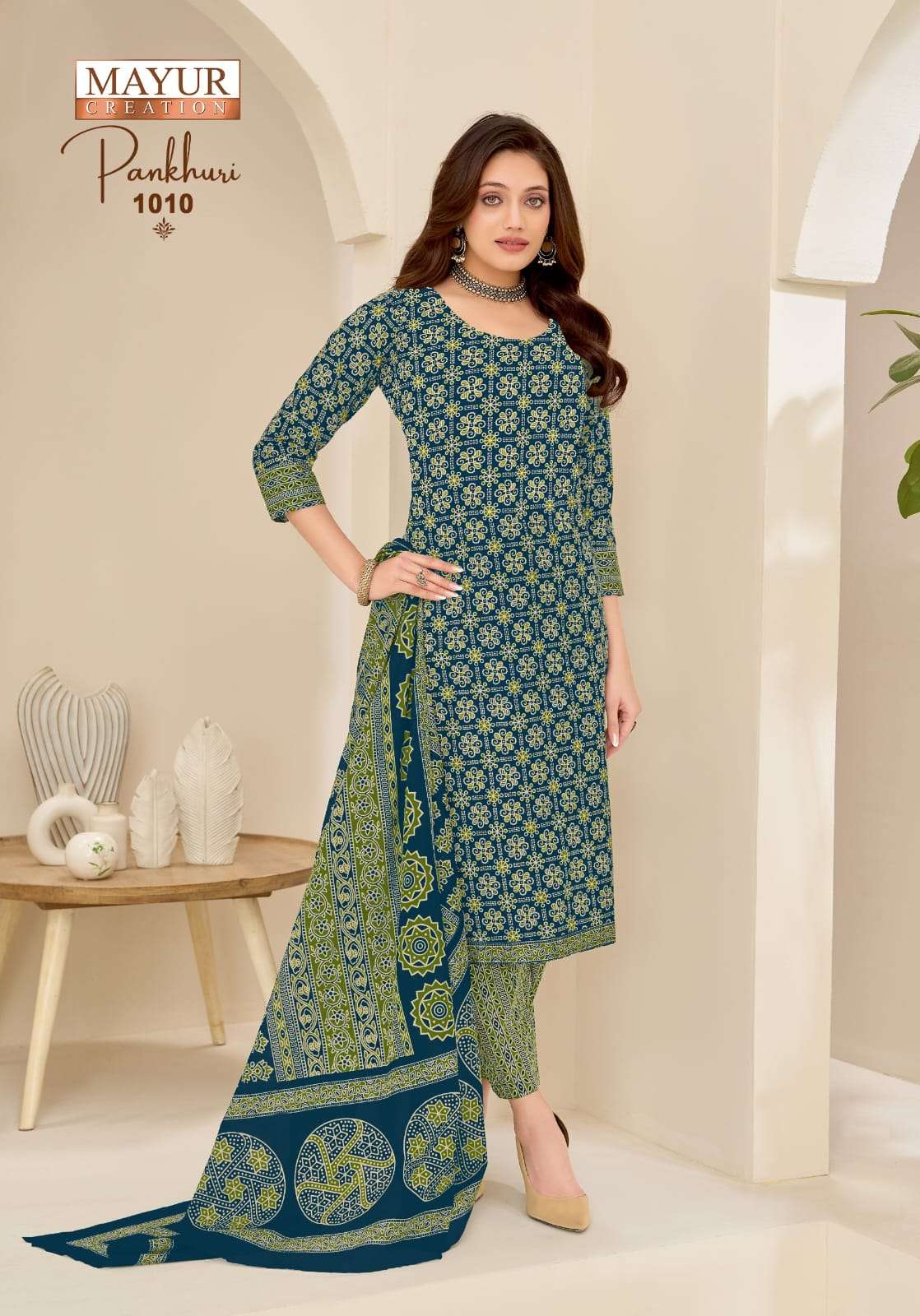 Mayur Creation Pankhuri Vol 1 Pure Cotton Printed Dress Material