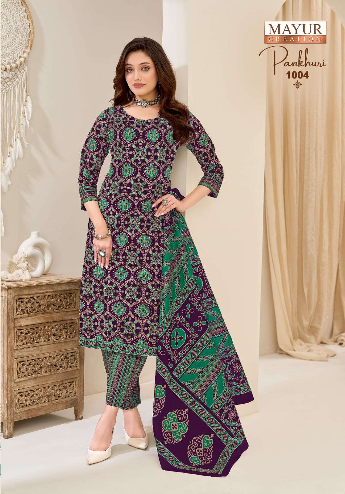 Mayur Creation Pankhuri Vol 1 Pure Cotton Printed Dress Material