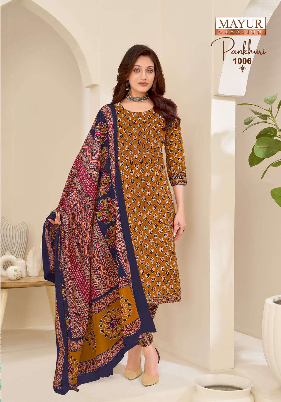 Mayur Creation Pankhuri Vol 1 Pure Cotton Printed Dress Material