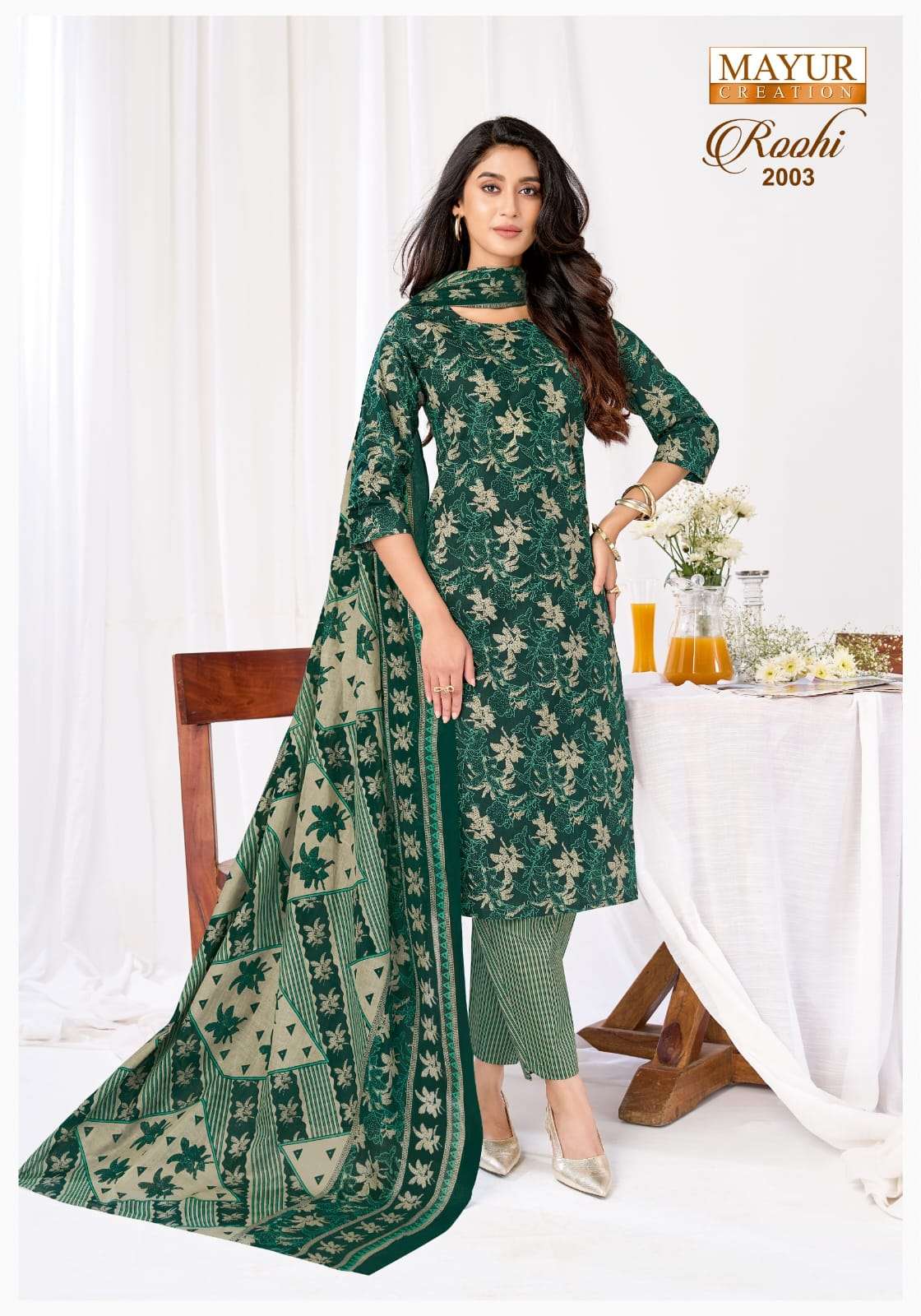 Mayur Roohi Vol 2 Pure Cotton Dress Material - Amrah Wholesale